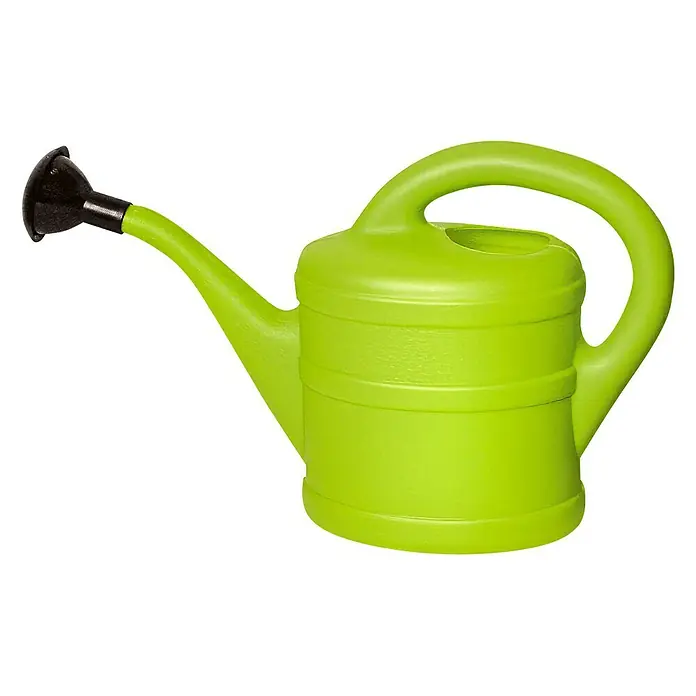 Geli Gießkanne - Mintgrün, 2 l - Grüne Gießkanne mit schwarzem Aufsatz für Gartenarbeit und Pflanzenpflege. Ideal für Zimmer- und Gartenpflanzen.