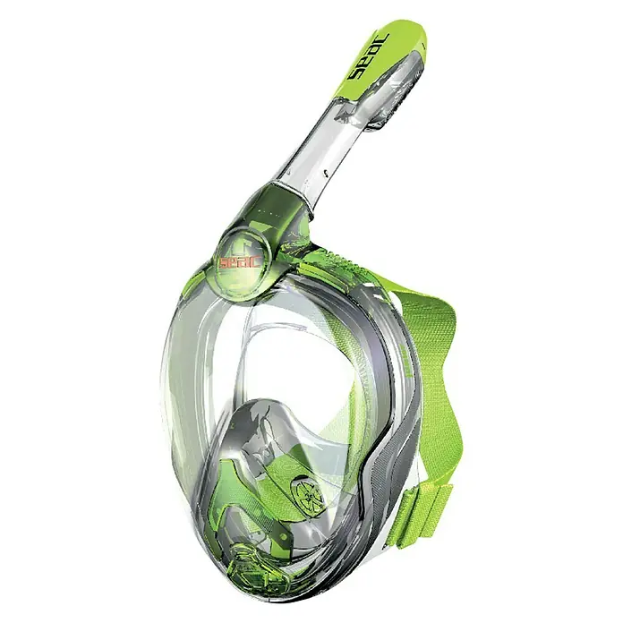 Seac Sub Máscara de Snorkel Magica - Apto para: Niños, Plástico, Verde - Máscara de snorkel verde con visor transparente, ideal para una visión submarina clara y una exploración cómoda.