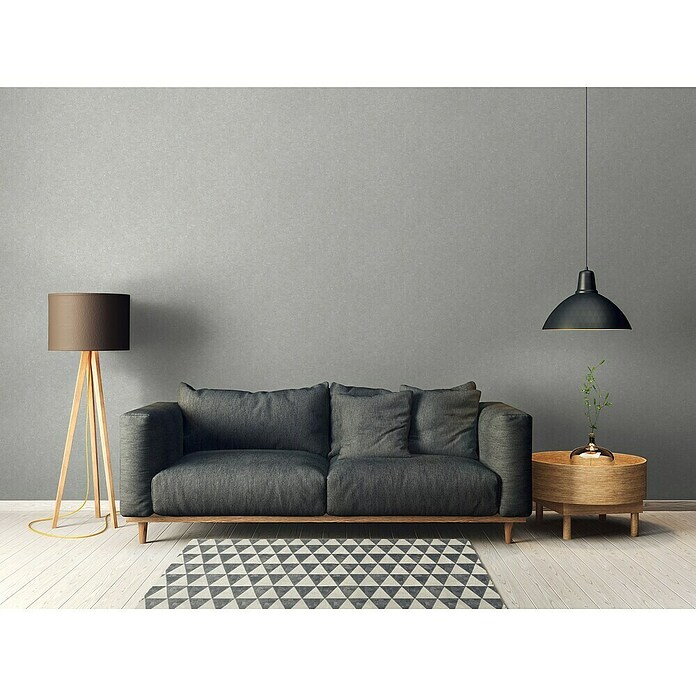 A.S. Création Industrial Vliestapete (Grau, Uni, 10,05 x 0,53 m) | BAUHAUS