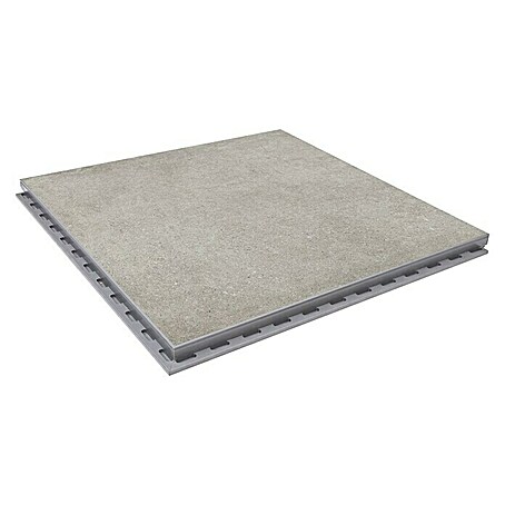 Terrassenfliese Click and Go Portland Grey (60 x 60 cm, Grau, Matt)