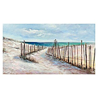 Cuadro pintado a mano Playa (Paisaje playa, An x Al: 110 x 60 cm)