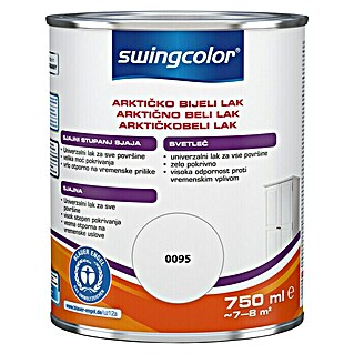 swingcolor Bijeli lak (Arktički bijele boje, Sjaj, 750 ml)
