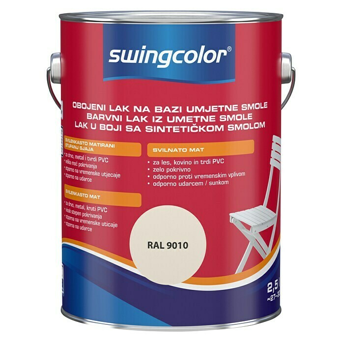 swingcolor Lak u boji  (Bijele boje, Sjaj, 2,5 l) | BAUHAUS