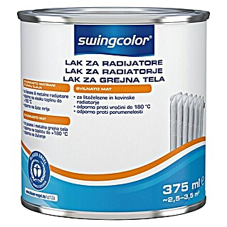 swingcolor Lak za radijatore (Bijele boje, 375 ml, Svilenkasti mat)