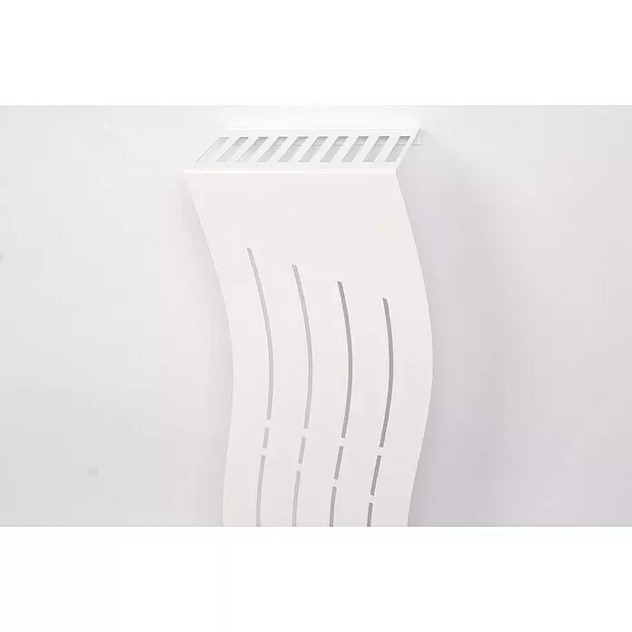 Szagato Heizkörperverkleidung Wave - B x L: 20 x 60 cm, Weiß, Glänzend, 1 Stk. - Detailaufnahme