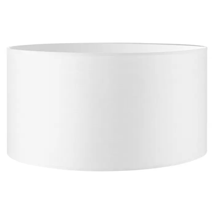 Home Sweet Home Lampenschirm Bling - Ø x H: 50 x 25 cm, Pure White, Baumwolle, Rund - Ein schlichter, zylindrischer Lampenschirm in Weiß. Er ist ideal für moderne Einrichtungen und sorgt für angenehmes, diffuses Licht im Raum.
