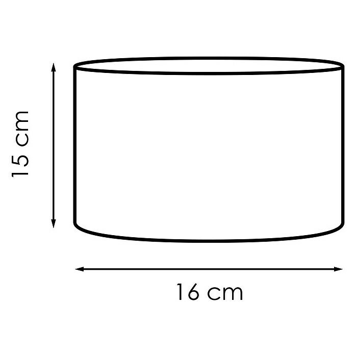 Lampenschirm (Durchmesser: 160 mm, Farbe: Grün, Stoff)
