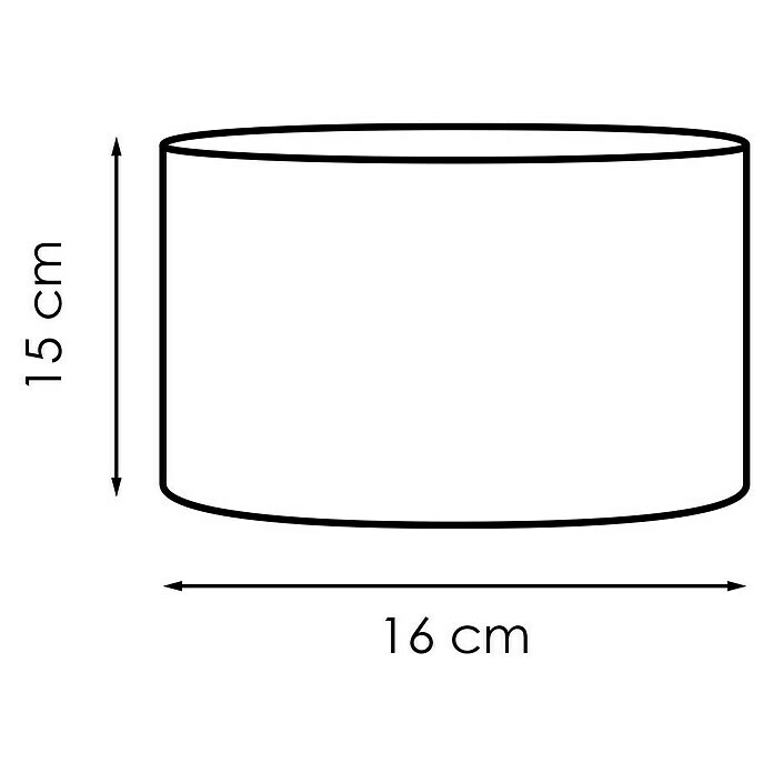 Home Sweet Home Lampenschirm BlingØ x H: 16 x 15 cm, Castlerock, Baumwolle, Rund Sketch