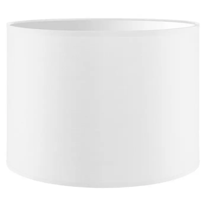 Home Sweet Home Lampenschirm Bling - Ø x H: 25 x 19 cm, Pure White, Baumwolle, Rund - Ein schlichter, zylindrischer Lampenschirm in reinem Weiß, ideal für eine sanfte und gleichmäßige Beleuchtung in jedem Raum.