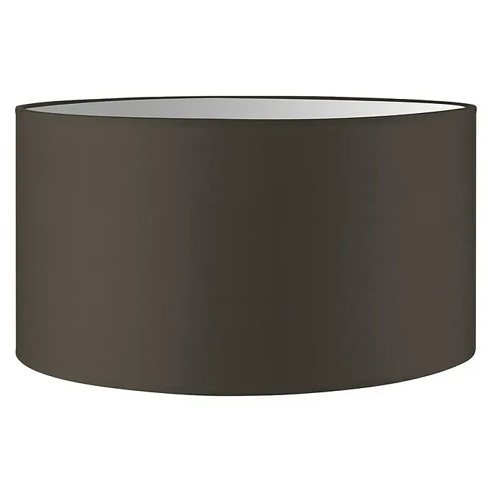 Home Sweet Home Lampenschirm Bling - Ø x H: 50 x 25 cm, Braun - Ein brauner Lampenschirm in Zylinderform mit einer dezenten, silberfarbenen Innenseite, ideal für eine stimmungsvolle Beleuchtung im Raum.