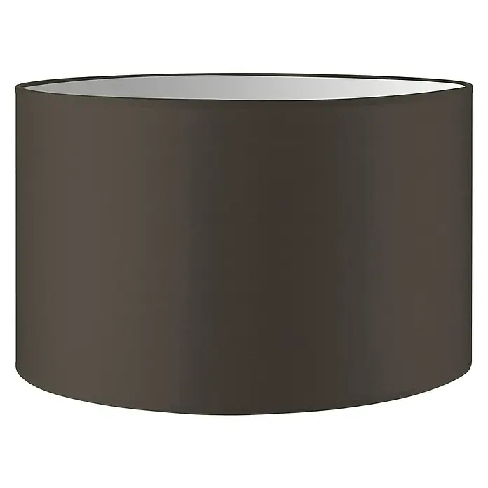 Home Sweet Home Lampenschirm Bling - Ø x H: 35 x 21 cm, Funghi, Baumwolle, Rund - Brauner Lampenschirm mit silberner Innenseite, ideal für eine stimmungsvolle Beleuchtung. Perfekt für Wohn- und Schlafzimmer.