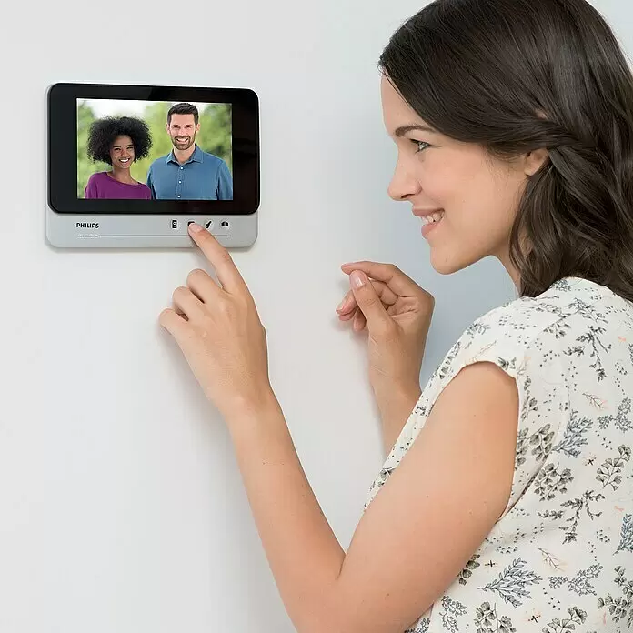 Philips WelcomeEye Farb-Video-Türsprechanlage - Bildschirmdiagonale in cm: 18 cm - Anwendungsbeispiel