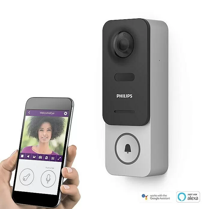 Philips WelcomeEye Farb-Video-Türsprechanlage Link - 1.920 x 1.080 Pixel (Full HD), Schwarz/Grau - Anwendungsbeispiel