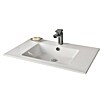Camargue Stella K Badmöbel-Set K82E22 (Gesamtbreite Badmöbel: 80 cm, Eiche Maron, Matt, 3 -tlg.) | BAUHAUS