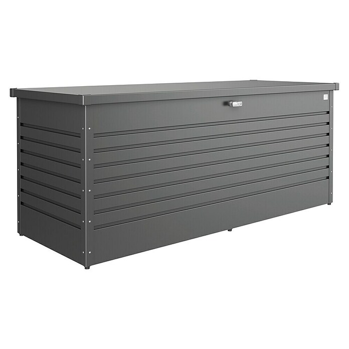 Biohort FreizeitBox Gartenbox 200 (L x B x H: 201 x 79 x 83 cm, Dunkelgrau Metallic, Stahl) | BAUHAUS