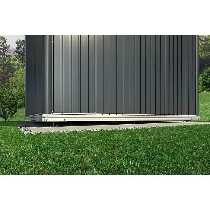 Biohort SmartBase Fundament SmartBase - Aluminium, Passend für: Biohort Geräteschrank 90, Biohort Gerätehaus 90 - Detailaufnahme