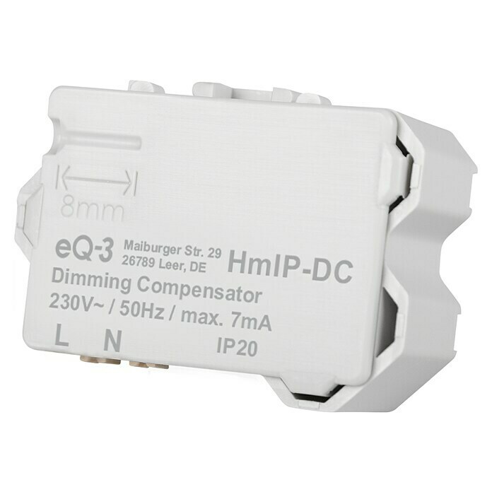 Homematic IP Kompensator HmIP-DC für Dimmer (16 x 39 x 28 mm) | BAUHAUS