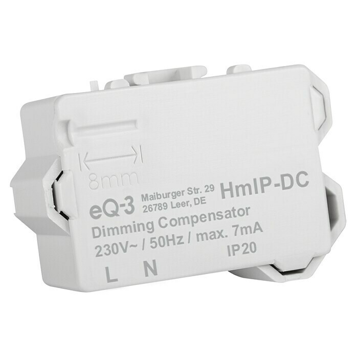 Homematic IP Kompensator HmIP-DC für Dimmer (16 x 39 x 28 mm) | BAUHAUS