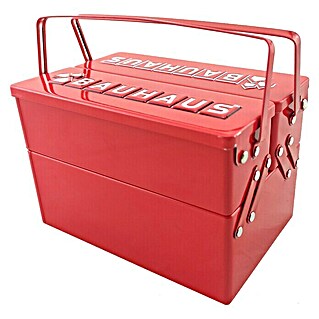 BAUHAUS Werkzeugkasten Box für Gutscheinkarten (Länge: 12 cm, Passend für: Gutscheinkarten und Geldgeschenke, Anzahl Fächer: 3)