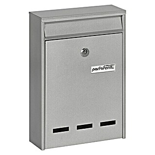 Portaferm Briefkasten PF 11 (75 x 215 x 315, Silber)