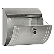 Burg-Wächter Briefkasten Modena 3857 (Edelstahl, 360 x 127 x 335 mm, Format Einwurf: DIN C4, 325 x 33 mm)
