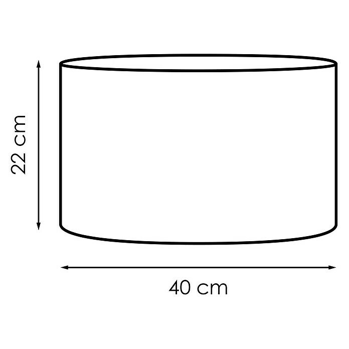 Lampenschirm (Durchmesser: 400 mm, Farbe: Grün, Stoff)