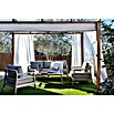 Sunfun Conjunto de muebles Bali (4 piezas, Camel/Taupe)