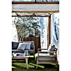 Sunfun Conjunto de muebles Bali (4 piezas, Camel/Taupe)