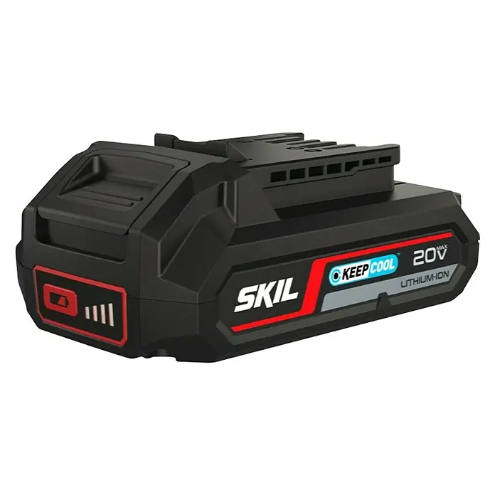 Skil PWRCore 20V Akku 3102 AA - 20 V, 2,5 Ah - Produktbild einer SKIL 20V Lithium-Ionen-Batterie mit Keep Cool-Technologie, ideal für Elektrowerkzeuge.