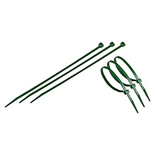 Set de bridas para cables (Largo: 29 cm, 50 ud., Verde)