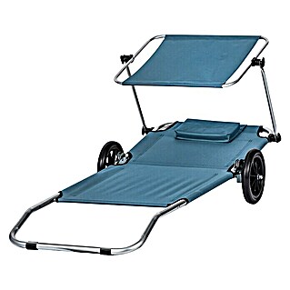 Campingliege (Ombre Blue, Polyester, Rollbar)