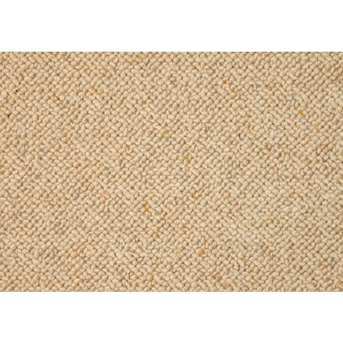 Teppichboden Meterware Arno (Breite: 400 cm, Schlinge, 100 % Wolle (Flor),  Creme)