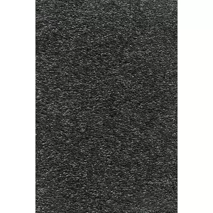 Teppichboden Meterware Nele - Breite: 400 cm, Frisée, 100 % Polypropylen (Flor), Dunkelgrau - Dunkelgrauer, strukturierter Teppich mit flauschiger Schlingenware.