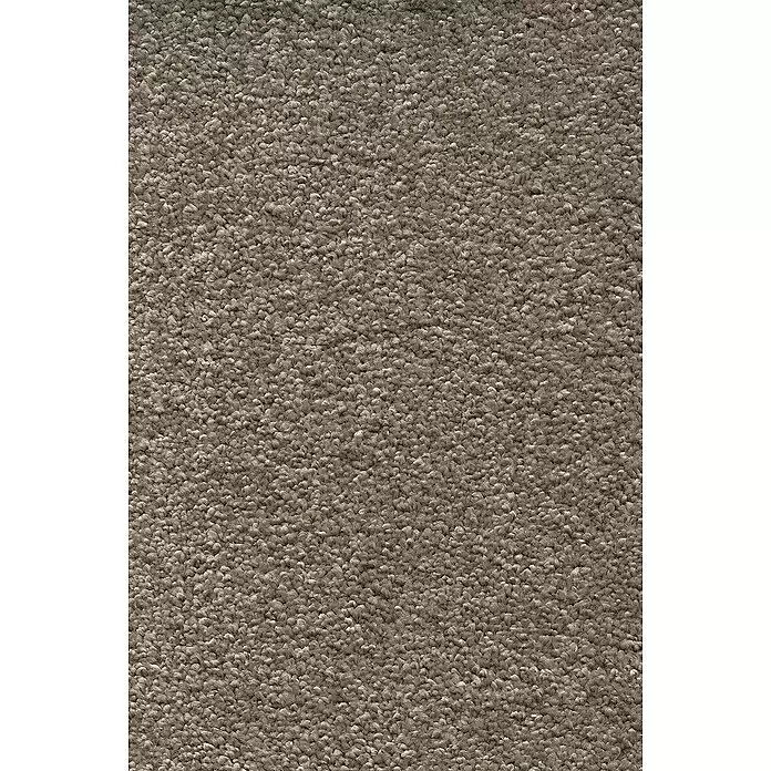 Teppichboden Meterware Nele - Breite: 400 cm, Frisée, 100 % Polypropylen (Flor), Schlamm - Weiche Schlingenflor-Teppichstruktur in neutralem Taupe-Grau, ideal für verschiedene Bodenbeläge im Innenbereich.