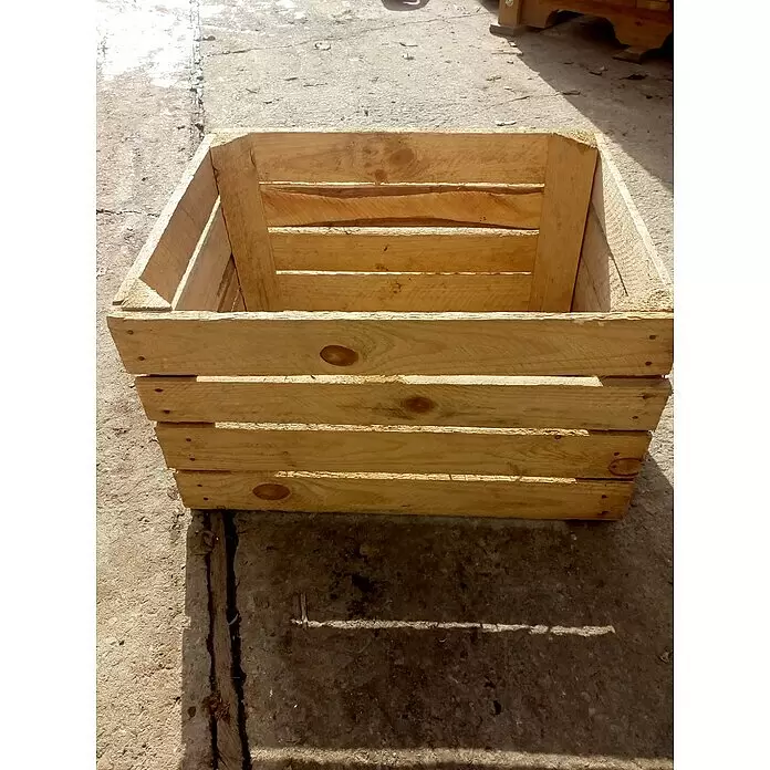 Obstkiste - Braun, L x B x H: 50 x 40 x 30 cm, Holz - Stimmungsaufnahme