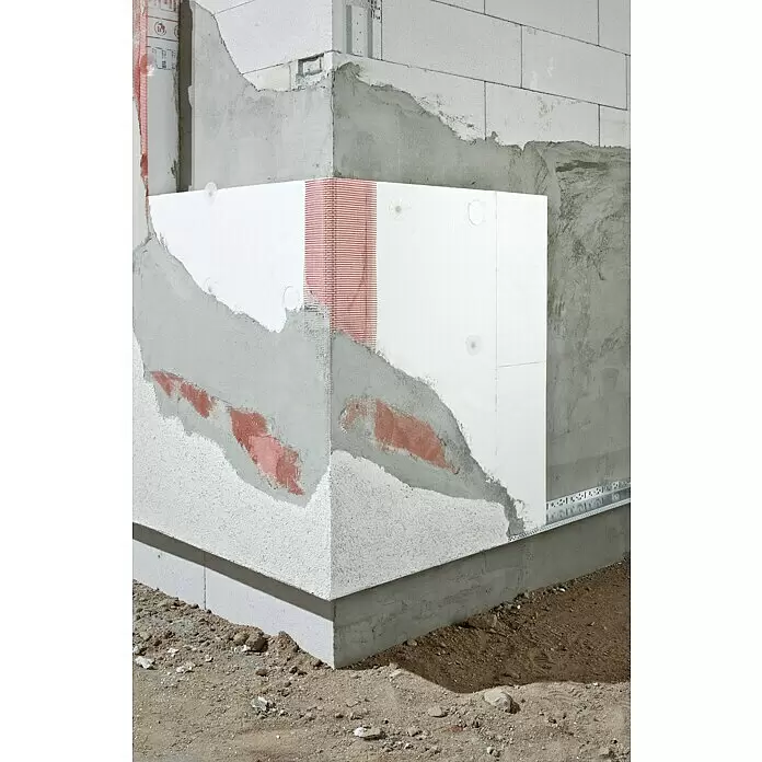 WDVS-Dämmplatte - Stärke: 140 mm, Wärmeleitstufe: 035, Expandiertes Polystyrol (EPS), Weiß - Detailaufnahme
