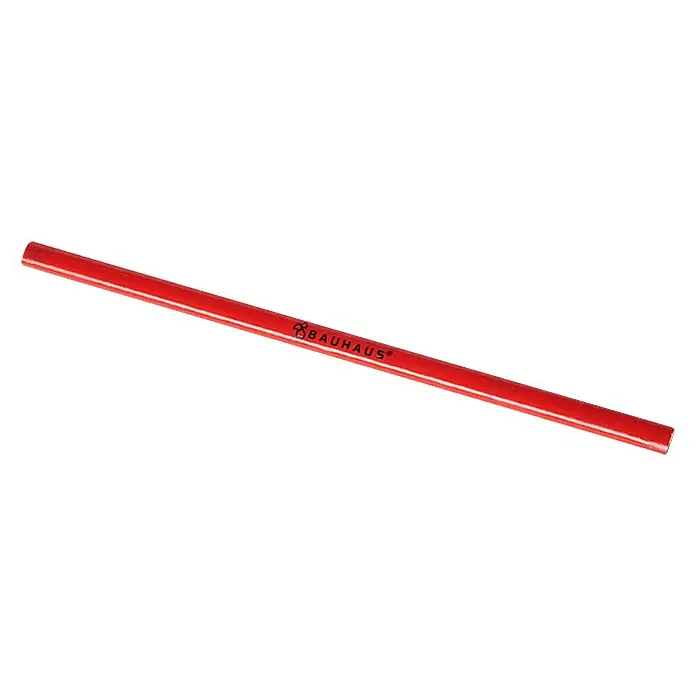 BAUHAUS Lápiz de carpintero - 15 ud., 250 mm - Lápiz rojo de Bauhaus, ideal para proyectos de construcción y notas. Una herramienta práctica para artesanos y aficionados al bricolaje.