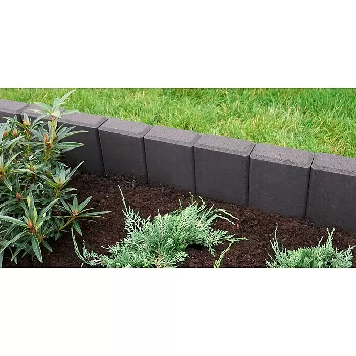 Christoph Mauerstein C-Line Block - 30 x 15 x 7,5 cm, Anthrazit, Beton - Anwendungsbeispiel