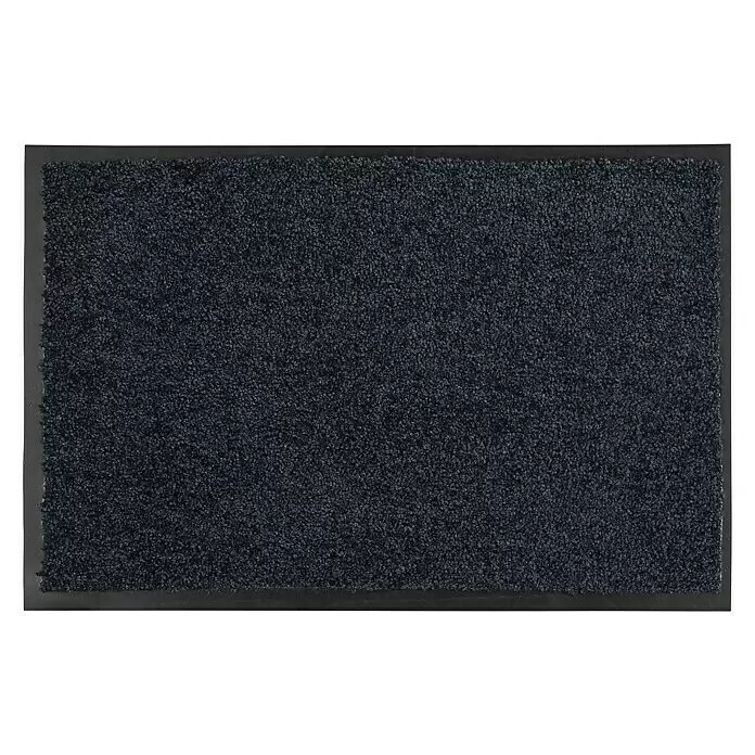 Astra Estera atrapapolvo Diamante - Rojo, 150 x 90 cm, Material capa útil: 100 % poliamida - Felpudo rectangular gris oscuro de pelo rizado con un borde liso.