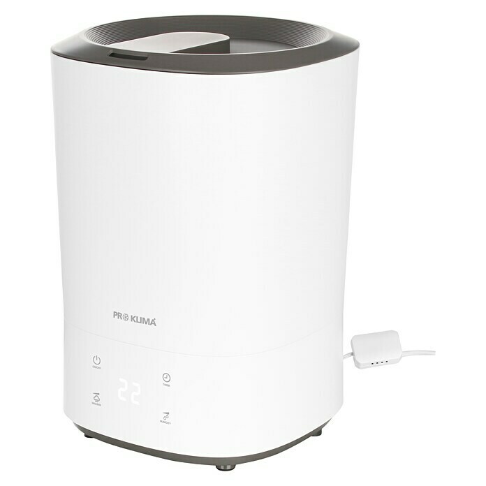 Proklima Luftbefeuchter HF-106631 (Weiß, 30 W, Fassungsvermögen Wassertank: 4,5 l)