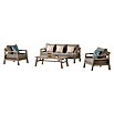 Sunfun Conjunto de muebles Bali (4 piezas, Camel/Taupe)