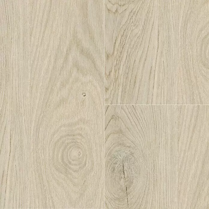 Corklife Freestyle Korkboden - Oak Taupe, Landhausdiele, 1.220 x 185 x 8,5 mm - Helle Bodenfliesen in Naturholzoptik mit ausgeprägter Maserung und Ästen.