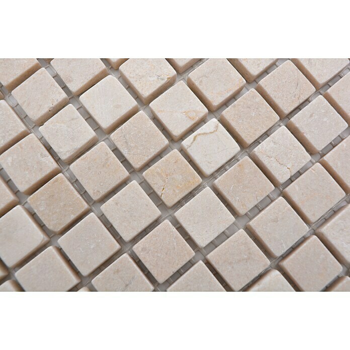 Mosaikfliese Quadrat Uni MOS 15/13R (30,5 x 32,2 cm, Beige, Matt)