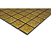 Mosaikfliese Quadrat Uni GO 282 (33 x 30,2 cm, Gold, Glänzend)