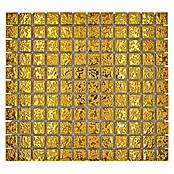 Mosaikfliese Quadrat Uni GO 282 (33 x 30,2 cm, Gold, Glänzend)