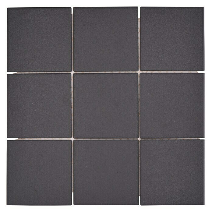 Mosaikfliese Quadrat RAT 89029,8 x 29,8 cm, Schwarz, Matt Top View