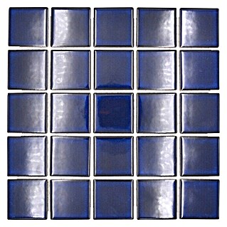 Mosaikfliese Quadrat Uni SD 651N (30,4 x 30,4 cm, Kobaltblau, Glänzend)