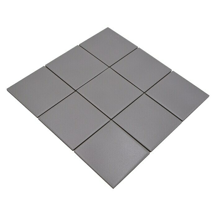 Mosaikfliese Quadrat RAT 90029,8 x 29,8 cm, Grau, Matt Diagonal View