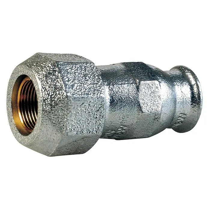 Racor para tubo H - rosca H - Acero, Rosca: 1″ - Un reductor galvanizado con rosca interna, una pieza de fontanería versátil para conexiones.