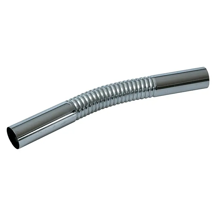 Alargadera flexible - 32 mm, Largo: 30 cm, Cromo - Manguera cromada flexible y brillante, perfecta para aplicaciones de fontanería y conexiones.